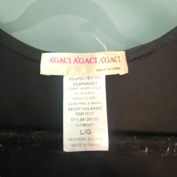 A'gaci Black and White Striped Fit and Flare Pleated  Mini skirt Dress Large - Picture 10 of 13